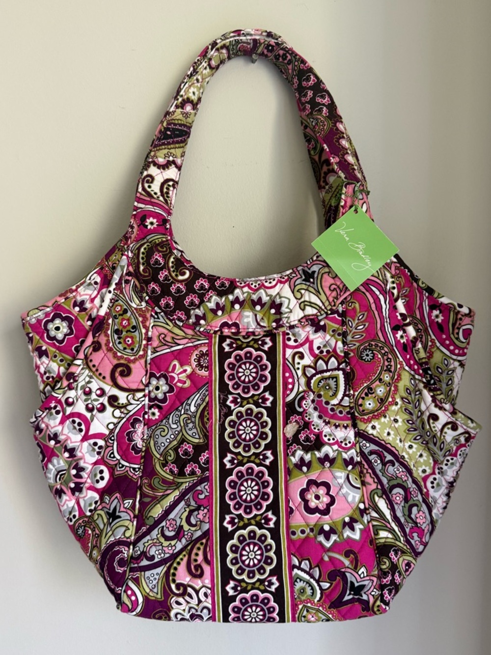 NWT Vera Bradley Quilted Paisley Tote Bag